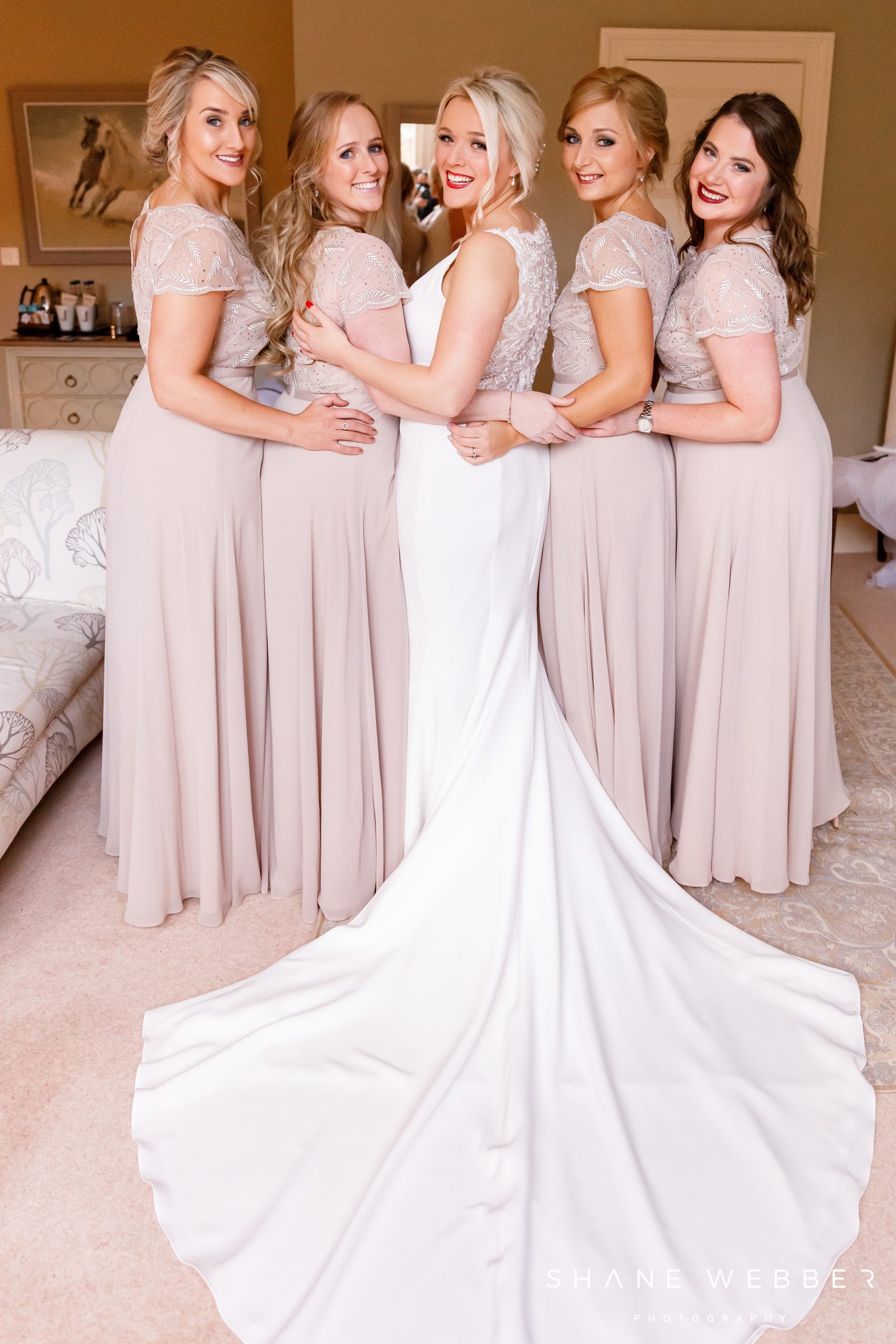 capped sleeve bridesmaid dresses