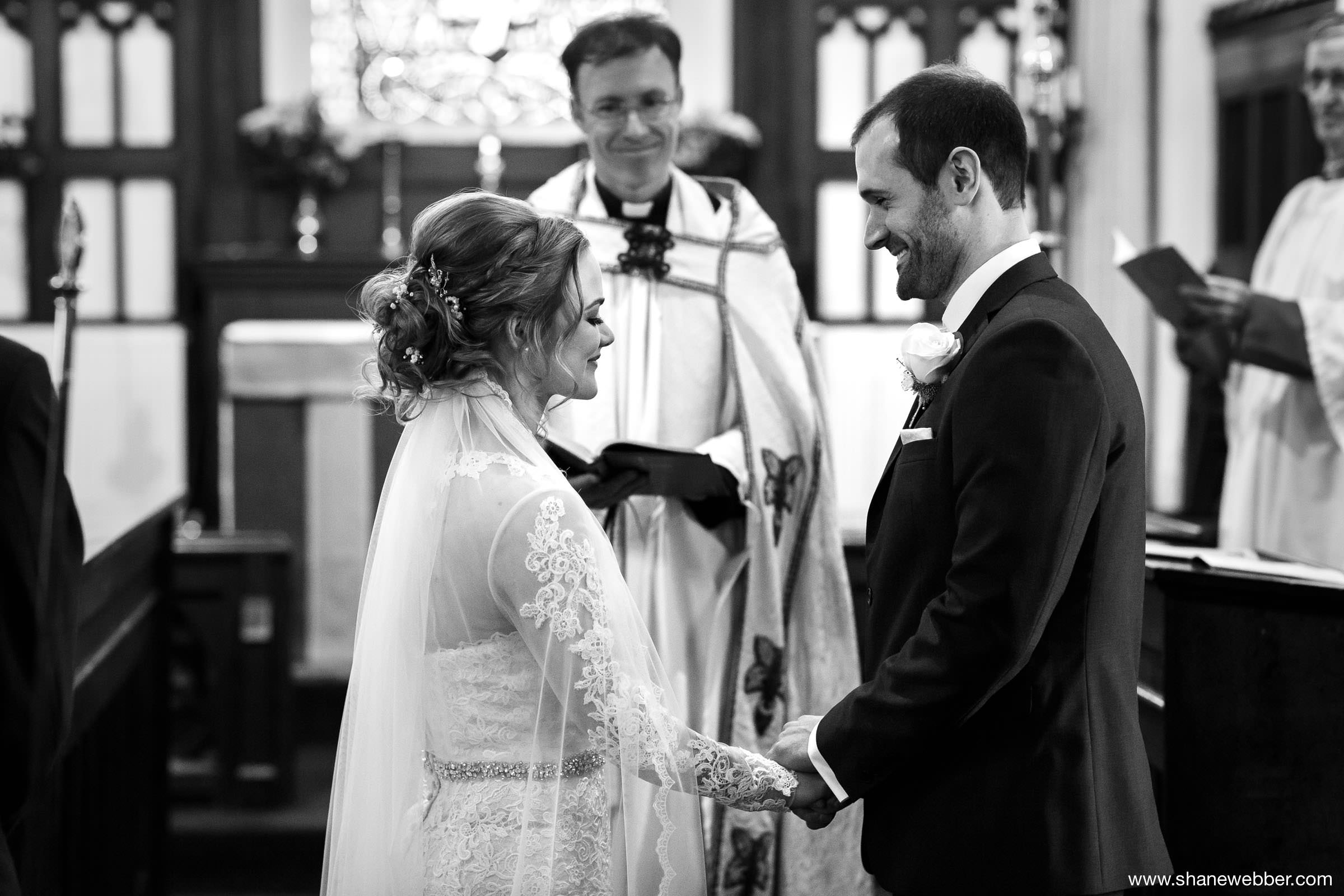 Photo during winter wedding ceremony