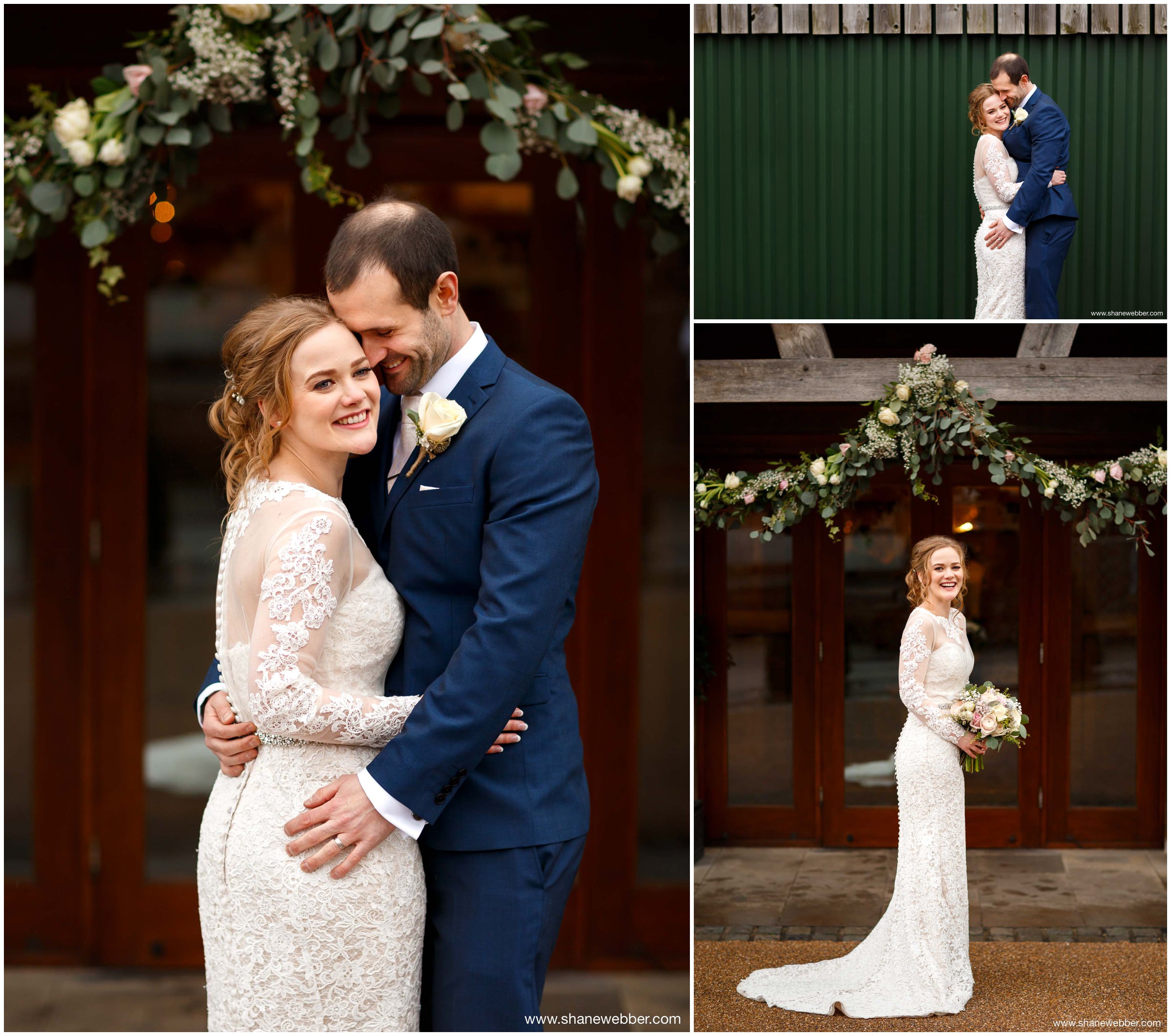 Sandhole Oak Barn Winter Wedding Photography