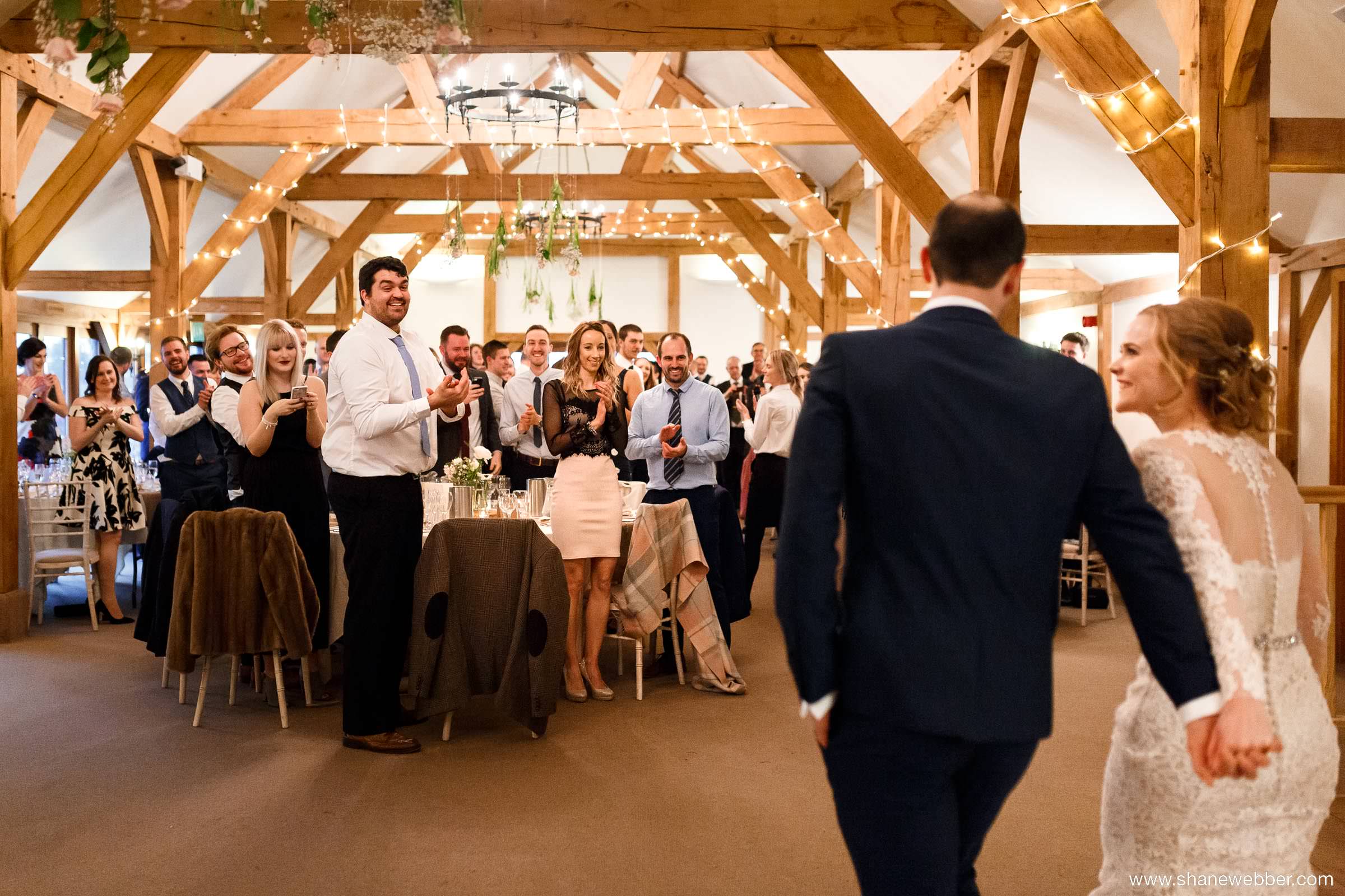 Walking in as husband and wife