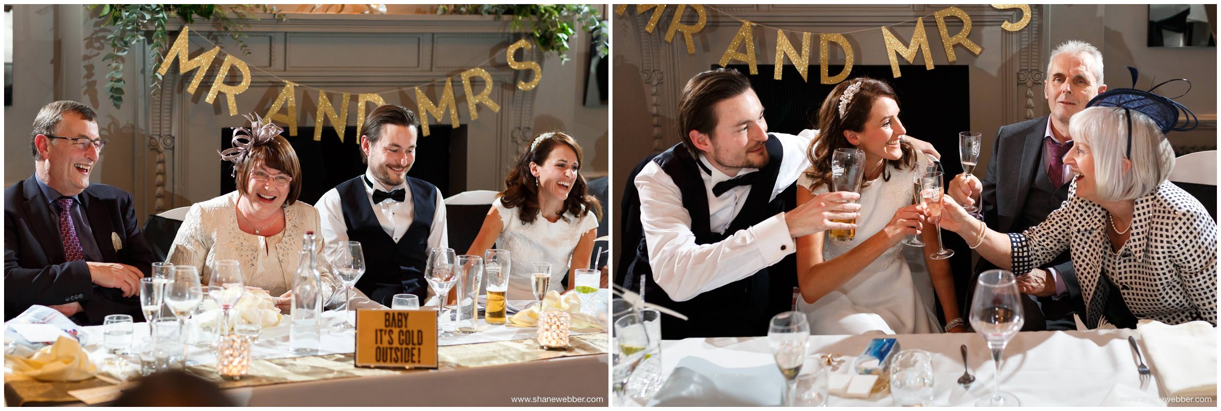 Reception moments at a wedding