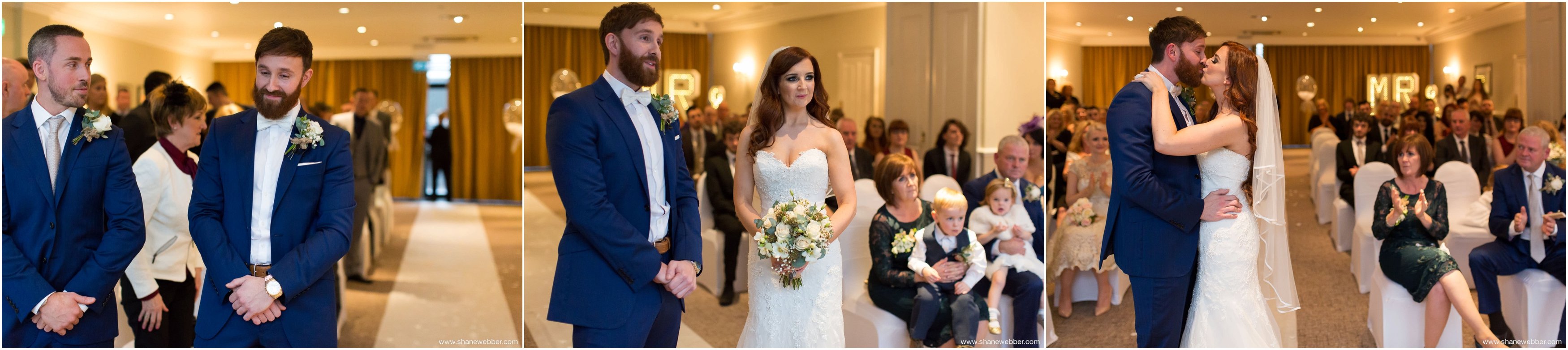 Indoor wedding ceremony