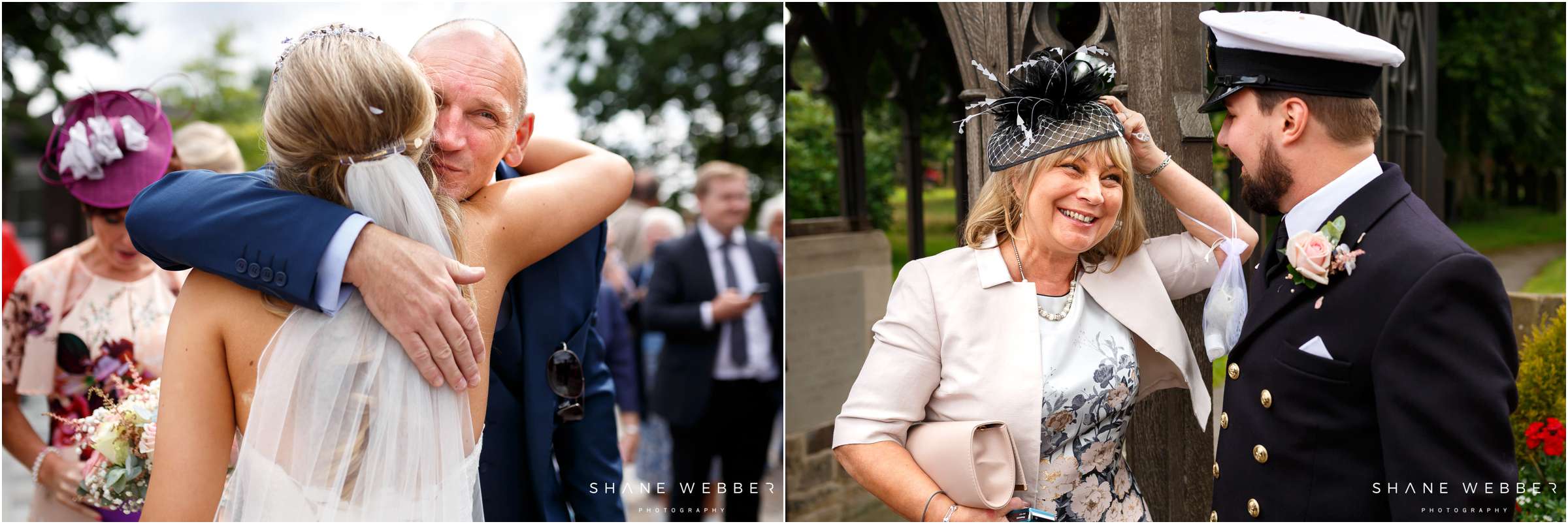 well wishing wedding guests