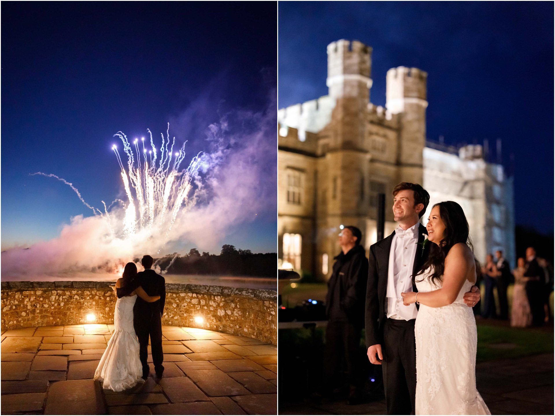 Wedding day fireworks