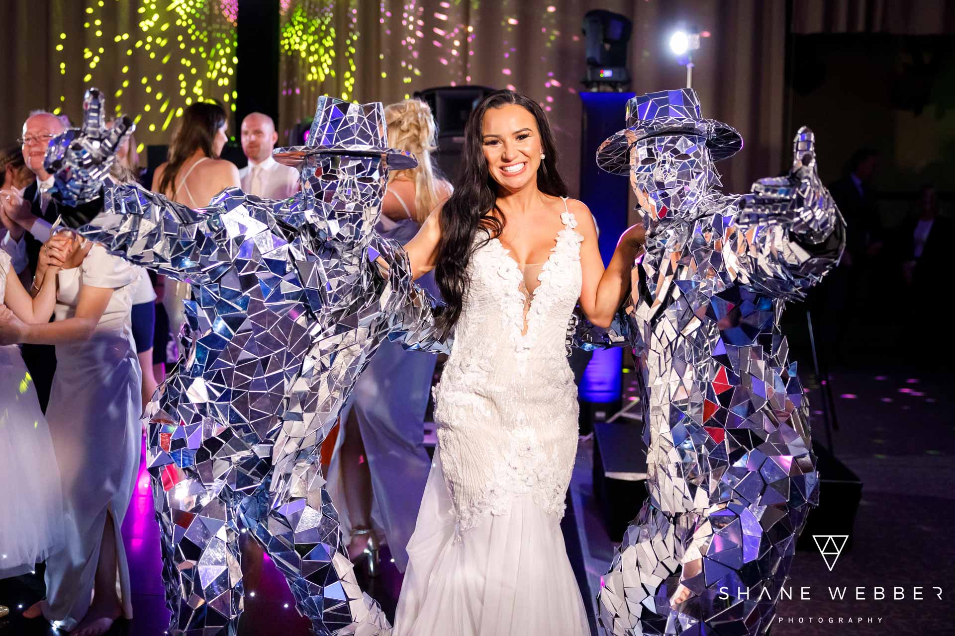 wedding day mirror dancers