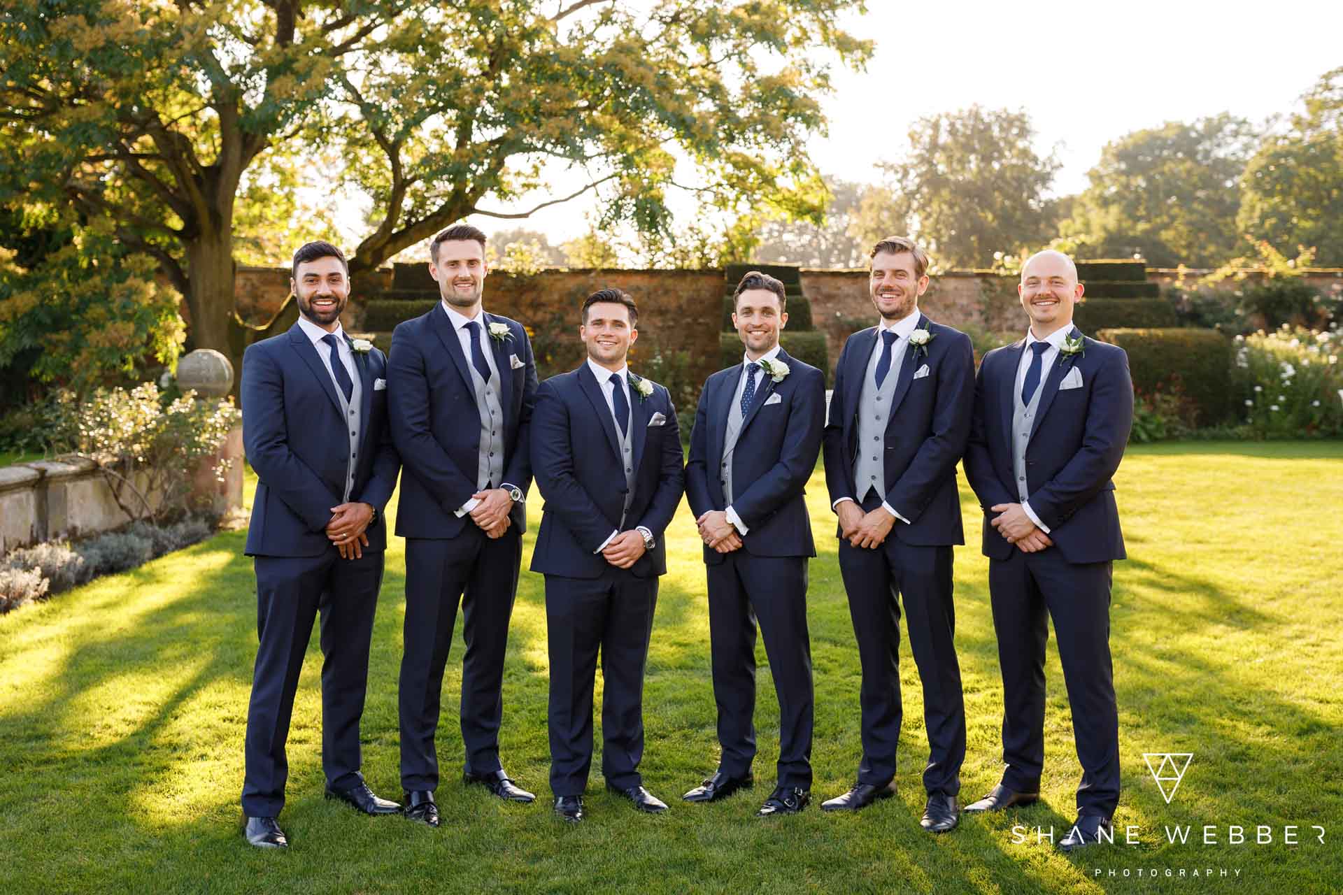 groomsmen wedding group photo